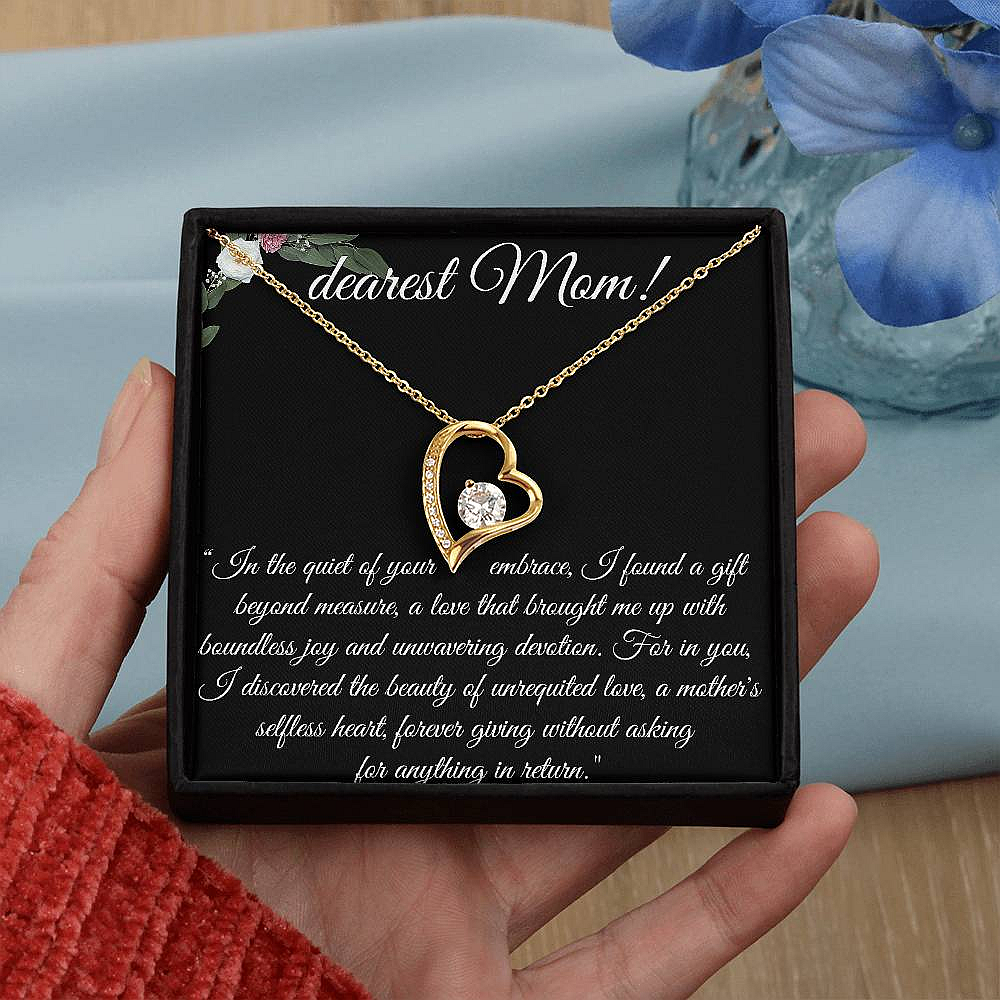 An Amazing Mother Gift Necklace and Card Flowers